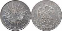 real Mexico 8 reals 1897 Go RS, UNC, Republic of Mexico (real) (1823 - 1897) -