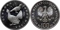 100 zlotych Poland 100 zlotych 1980, PROOF PROBA, Environment Protection - Capercaillie -