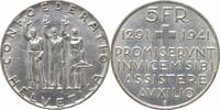5 francs Switzerland 5 francs 1941 B, UNC, 650th Anniversary - Swiss Confederation -