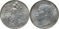 2 lire Italy 2 lire 1911 R, UNC, 50th Anniversary of the Kingdom silver coin -