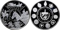 10 pesos Cuba 10 pesos 2000, PROOF, Ibero-America - Man and Horse silver coin -