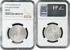 3 reichsmark Weimar Republic 3 reichsmark 1929 A, NGC MS62, Waldeck-Prussia Union -