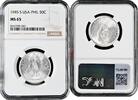 50 centavos Philippines 50 centavos 1945 S, NGC MS65, U.S. Administration (1903 - 1945) -