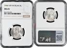 5 lire 1946  Vatican City   1946, NGC MS65,  Pope Pius XII (1939 - 1958)  silver coin Vatican City   1946, NGC MS65,  Pope Pius XII (1939 - 1958)...