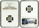 5 cents Canada 5 cents 1899, NGC MS63, Queen Victoria (1858 - 1901) silver coin -