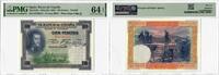 100 Pesetas Spain 100 Pesetas 1925 (ND 1936), PMG 64 EPQ, Banco de España Pick# 69c -