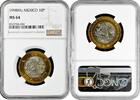 10 pesos Mexico 10 pesos 1998 Mo, NGC MS64, United Mexican States (1992 - 2023) -