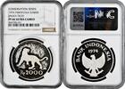 2000 rupiah Indonesia 2000 rupiah 1974, NGC PF66 UC, Javan Tiger silver coin -