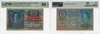 20 Kronen Austria 20 Kronen 1913 (ND 1919), PMG 66 EPQ, Oesterreichisch-Ungarische Bank Pick# 53a -