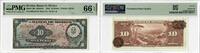 10 Pesos Mexico 10 Pesos 1943, PMG 66 EPQ, Banco de Mexico Pick# 39a -