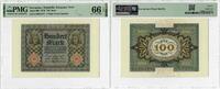 100 Mark Germany 100 Mark 1920, PMG 66 EPQ, Republic Treasury Note Pick# 69b -
