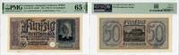 50 Reichsmark Germany 50 Reichsmark 1940-45, PMG 65 EPQ, Occupied Territories WWII Pick# R140 -