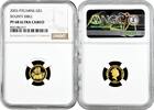5 dollars Pitcairn Islands 5 dollars 2005, NGC PF68 UC, Bounty Bible gold coin -