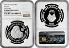 100 francs 1993  Rwanda   1993, NGC PF69 UC,  Gorillas  Top Pop silver coin Rwanda   1993, NGC PF69 UC,  Gorillas  Top Pop silver coin