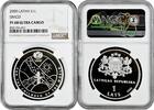 1 lats Latvia 1 lats 2000, NGC PF68 UC, UNICEF - For the Children of the World -
