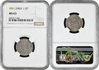 MIDDLE EAST 1/2 piastres Syria 1/2 piastres 1921, NGC MS63, French protectorate (1921 - 1945) -