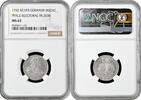 EUROPE 1 ducat Pfalz 1 ducat 1742, NGC MS63 SILVER PATTERN, Marriage of C. Theodore & E. Augusta Top Pop 1/0 -
