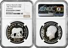 AFRICA 100 shillings Tanzania 100 shillings 1986, NGC PF69 UC, World Wildlife Fund - Elephant -