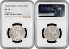 AUSTRALIA & OCEANIA 1 florin New Zealand 1 florin 1934, NGC MS62, King George VI (1937 - 1952) silver coin -
