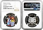 AFRICA 1000 francs Benin 1000 francs 1997, NGC PR69 UC, Sydney Olympics - Shot-Put Top Pop 1/0 -