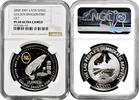 ASIA 15.000 kip Laos 15.000 kip 2000, NGC PF68 UC, Golden Dragon Fish silver coin -