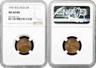 EUROPE 2 aurar 1942 Iceland 2 aurar 1942, NGS MS64 BN, 'King Christian X... 56.55 US$  +  45.01 US$ shipping