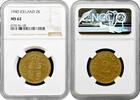 EUROPE 2 kronur 1940 Iceland 2 kronur 1940, NGC MS62, 'King Christian X ... 148.87 US$  +  45.01 US$ shipping