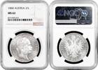 EUROPE 2 florin 1888 Austria 2 florin 1888, NGC MS62, 'Emperor Franz Jos... 6,072.95 元  ＋  304.04 元 运费