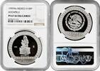 NORTH & CENRAL AMERICA 100 pesos Mexico 100 pesos 1992 Mo, NGC PF67 UC, Pre-Columbian - Xochipilli silver coin -
