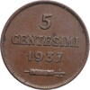 5 centesimi San Marino 5 centesimi 1937 R, XF, Republic of San Marino (1864 - 1938) -