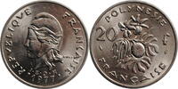 20 francs French Polynesia 20 francs 1977, BU, French overseas collectivity (1965 - 2018) -