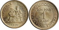1 francs France 1 francs 1921, BU, Third Republic (1870 - 1941) -