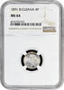 4 pence British Guiana 4 pence 1891, NGC MS64, Queen Victoria (1891 - 1901) -