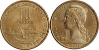 10 francs French Afars & Issas 10 francs 1975, BU, French overseas territory (1968-1975) -