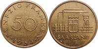 50 francs Saar 50 francs 1954, BU, Saar Protectorate (1947 - 1956) -