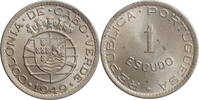 1 escudo Cape Verde 1 escudo 1949, BU, Portuguese colony (1914 - 1974) -