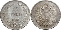 25 pennia Finland 25 pennia 1916 S, BU, Emperor Nicholas II (1895 - 1917) -
