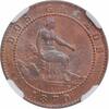 2 centimos Spain 2 centimos 1870 OM, NGC MS65 RB, Provisional government (1869 - 1874) -