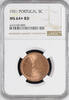 5 centavos Portugal 5 centavos 1921, NGC MS64+ RD, Portuguese Republic (1911 - 1969) -