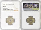 10 centimes Belgian Congo 10 centimes 1911, NGC MS66, Belgian colony (1909 - 1949) -