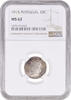 10 centavos Portugal 10 centavos 1915, NGC MS62, Portuguese Republic (1911 - 1969) -