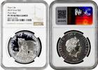 2 dollars Niue 2 dollars 2019, NGC PF70 UC, Polar Life - Polar Bear silver colorized -