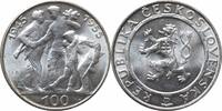 100 korun Czechoslovakia 100 korun 1955, BU, 10th Anniversary - Liberation from Germany -