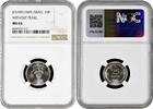 25 pruta Israel 25 pruta JE 5709 (1949), NGC MS65, Israel (1948 - 1959) w/o PEARL -