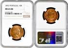 10 reis Portugal 10 reis 1892, NGC MS65 RB, King Carlos I (1889 - 1908) Top Pop 5/0 -