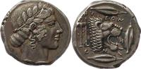 tetradramm Ca.  460-450 BC Antik Yunanistan Sicilya, Leontini Vorzüglich 15000,00 EUR ücretsiz kargo