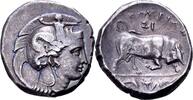 Ancient Greek tetradrachm Circa 400-350 BC. Lukania, Thourioi Extremely Fine