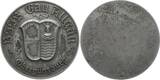 Ostallgäu, Markt Obergünzburg Einseitige Silbermedaille o.J. Schützenmedaille BSSB Gau Allgäu Obergünzburg, Stadtwappen Sehr selten, EF, mattiert