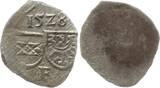 RDR, Haus Habsburg, Herzogtum Krain Einseitiger Pfennig 1528 Ferdinand I., 1521 - 1564, Österreichischer und Krainer Schild, darunter F Selten, VF