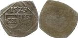 RDR, Haus Habsburg, Herzogtum Krain Einseitiger Pfennig 1529 Ferdinand I., 1521 - 1564, Österreichischer und Krainer Schild, darunter F Äußerst selten, VF